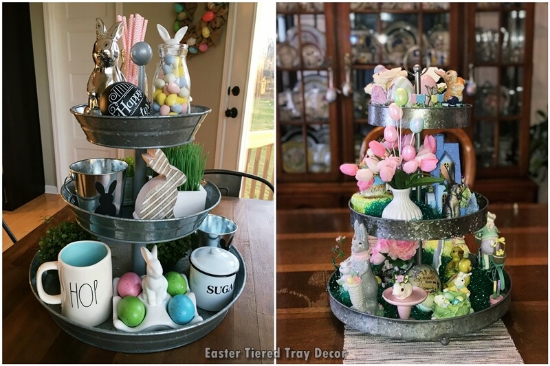 Easter Decor, Easter Decoration, Tiered Tray