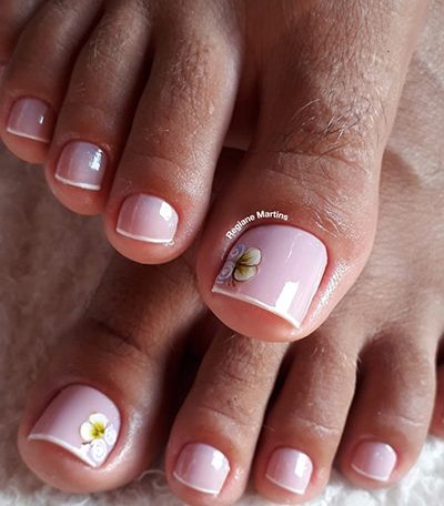 Unhas decoradas combinação mão e pé 4