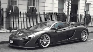 McLaren P1 in a dynamic angle, emphasizing its powerful design and aerodynamics."