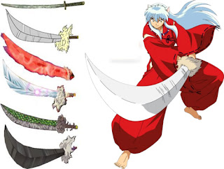 bentuk pedang tessaiga inuyasha