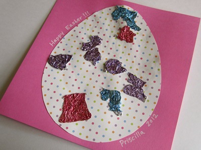 Candy Wrapper Collage Easter Egg 1