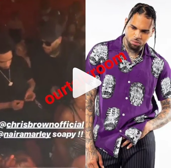 Chris Brown Caught On Camera Passionately Dancing To Naira Marley's Soapy