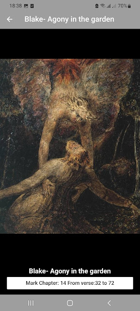 Blake- Agony in the garden Mark 14:22-72