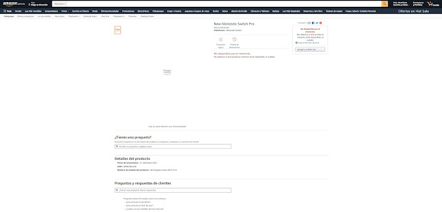 New Nintendo Switch Pro aparece listado na Amazon do México