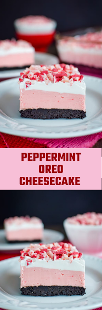Peppermint Oreo Cheesecake 