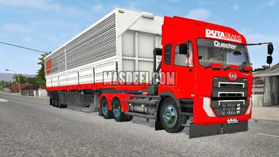 Mod Bussid Truck UD Quester Trailer Wingbox By Ade Iskandar