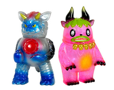 Super7 WonderCon Exclusive Clear Strawberry Garuru by Itokin Park and Great Mazinger Tribute Partyball by Paul Kaiju