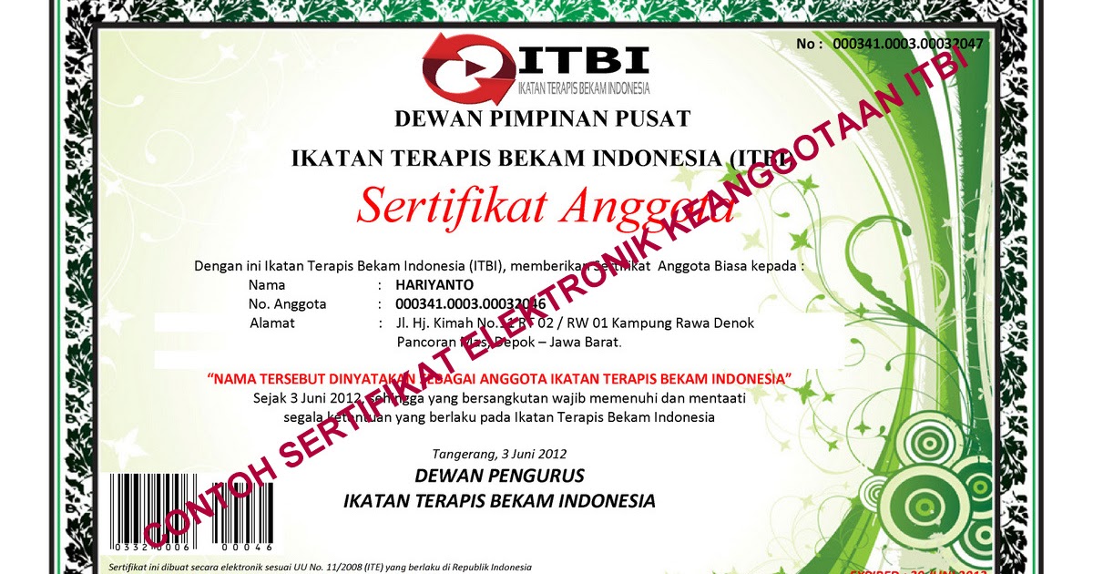 Sertifikat Elektronik Sebagai Alat Bukti Surat - ITBI