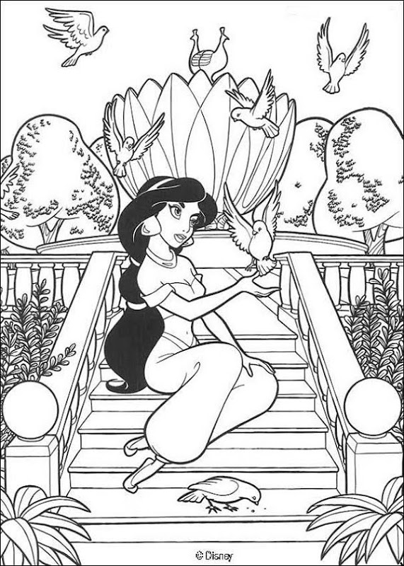 Disney Princess coloring pages - Free Printable title=