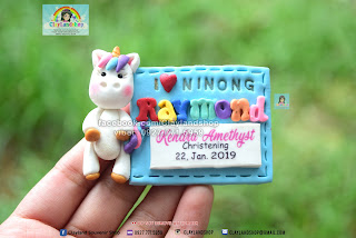 Unicorn Birthday Clay Souvenir