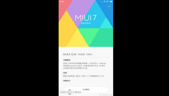 Android 6.0 Marshmallow MIUI 7 coming soon for Xiaomi Mi 3, Mi 4 and Mi Note