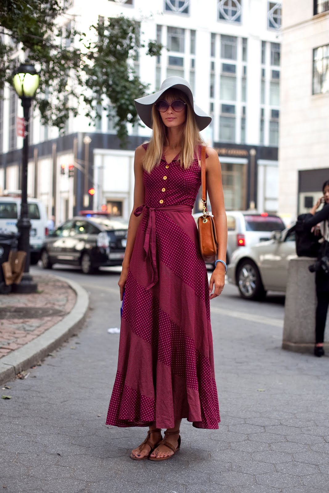 Julia Stegner exits the Marchesa show at The Plaza Hotel