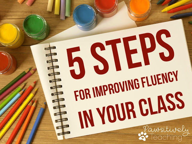 Looking for ways to improve reading fluency?  Here are 5 easy to implement tips ~ Freebie Included