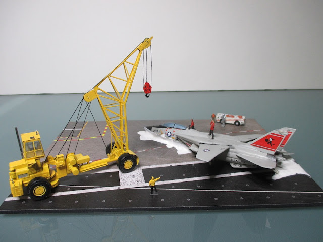 1/144 Crash Crane F-14 Tomcat diecast metal aircraft miniature