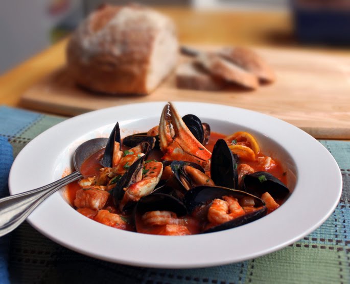 This spicy fish together with shellfish stew is a large cherry-red bowl of yummy Cioppino's Not Cheapino, But Totally Worth It!