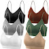  selizo Padded Bralettes for Women, 6 Pcs Sports Bras