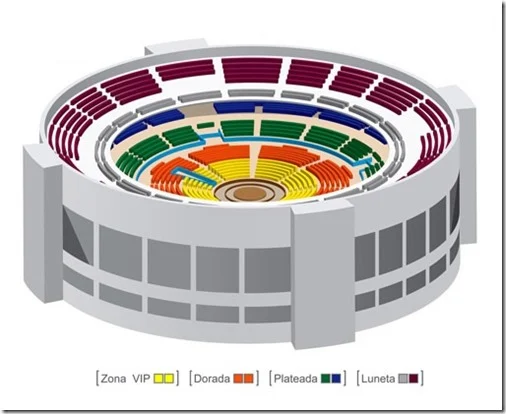 Mapa de zonas Gloria Trevi en Palenque Feria de León