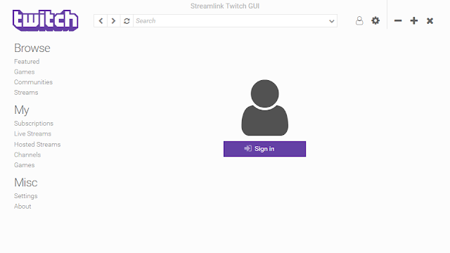 twitch sign in 画面