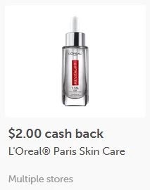 $2.00/1 Loreal skin care ibotta cashback rebate *HERE*
