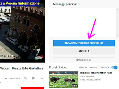 YouTube - Come donare con un messaggio superchat