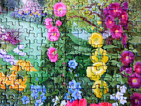 Ravensburger puzzles, garden scenes