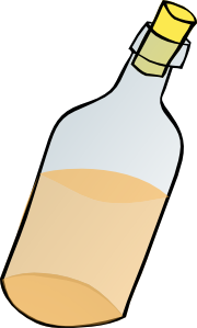 Corked bottle clip art