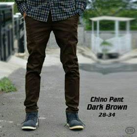 celana chino, celana chino pria, celana chino coklat