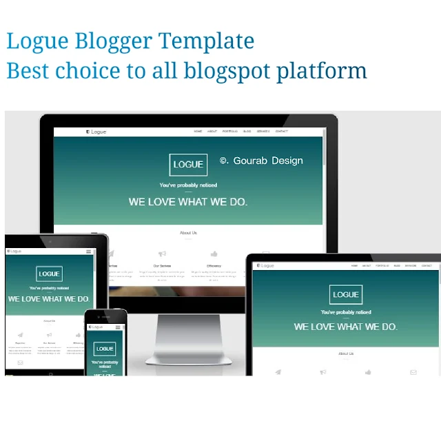 Logue blogger template