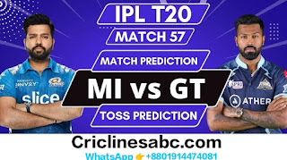 Mumbai Indians vs Gujarat Titans 57th Match Prediction 100% Sure - IPL 2023
