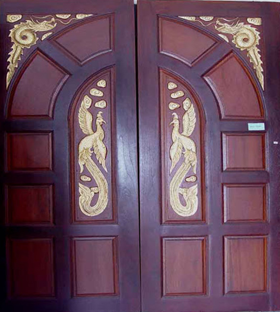 front door pictures kerala Double Front Door Designs | 570 x 635