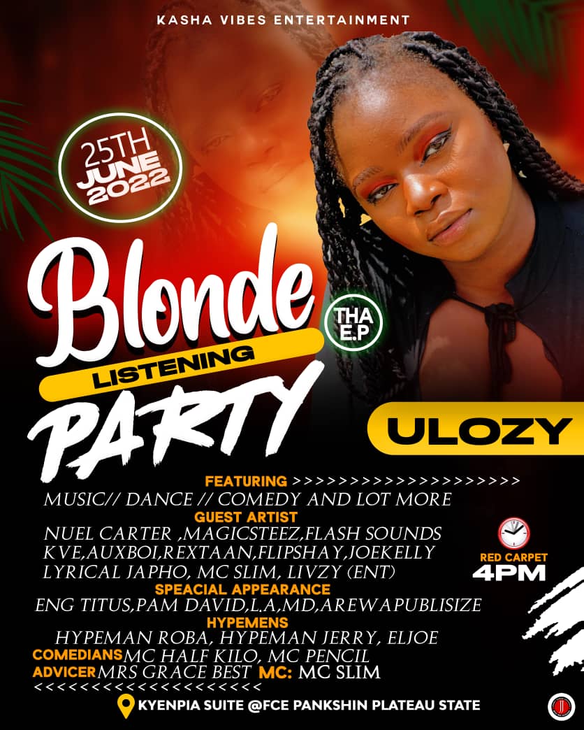 [Event] Blonde Tha EP Listening party with Ulozy - See details
