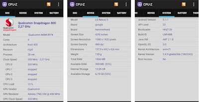 Mengetahui Spesifikasi HP Android Melalui CPU-Z