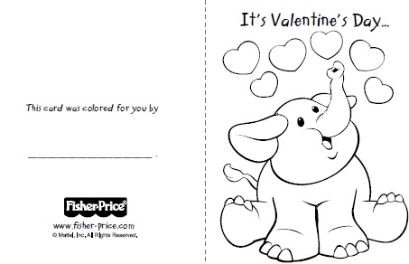 Coloring Valentine's Day Cards 10