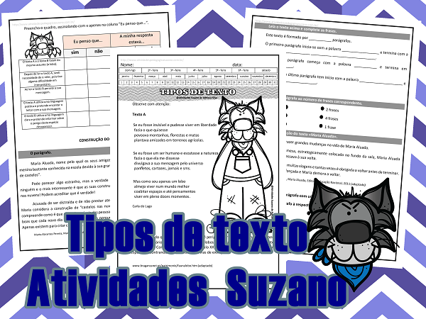 Tipos de texto: diferenciação e parágrafos em pdf