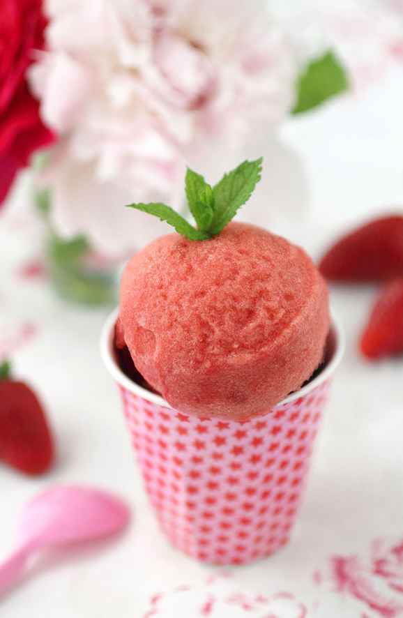 Sorbet léger à la Fraise (sans fraises !)