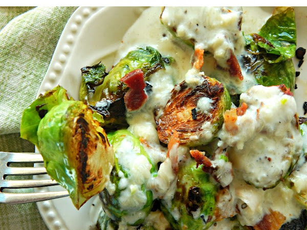 Skillet Brussels Sprouts with Parmesan Sauce Recipe