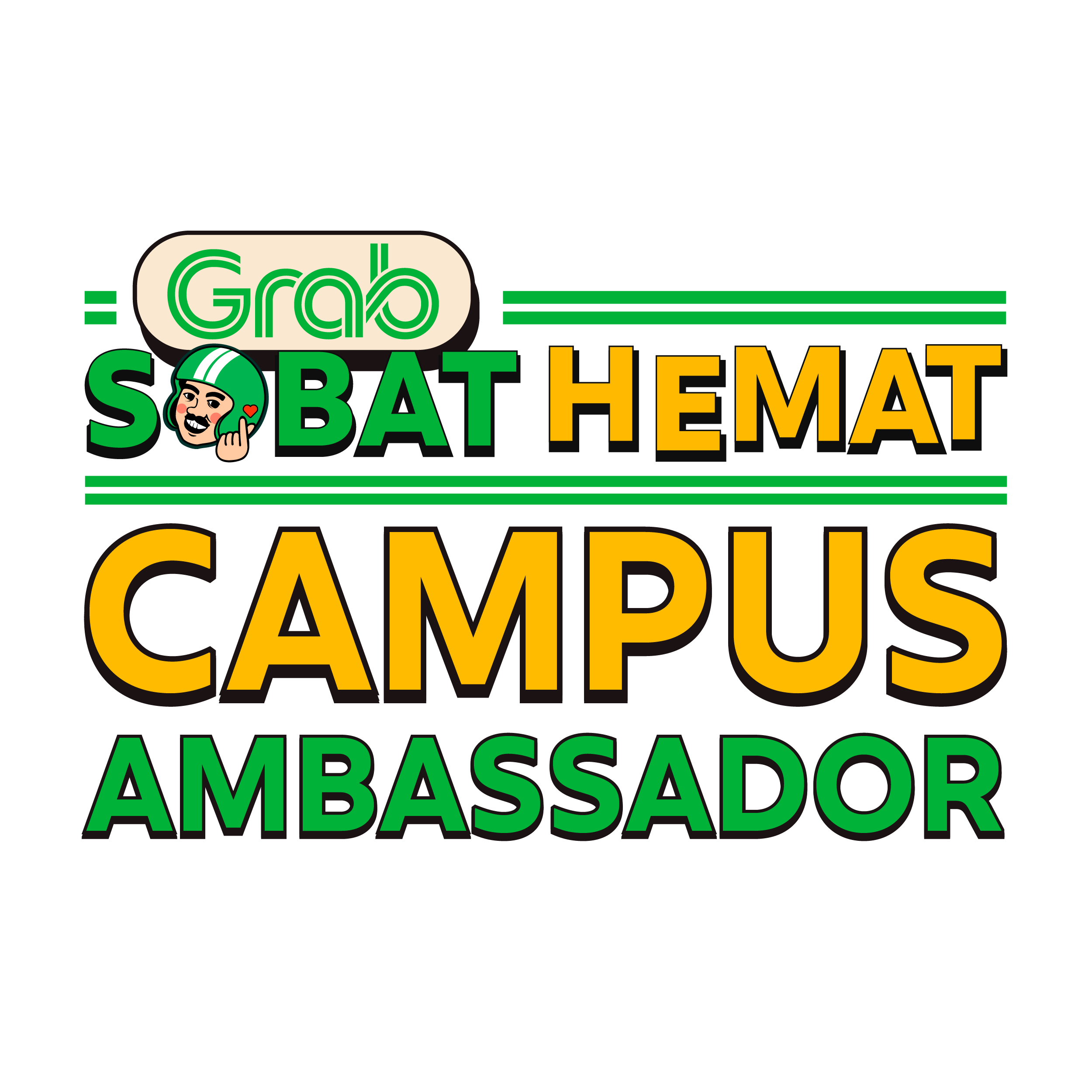 Logo Grab Sobat Hemat Campus Ambassador PNG