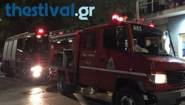 Car exploded by bomb at Albananian Consulate in Thessaloniki