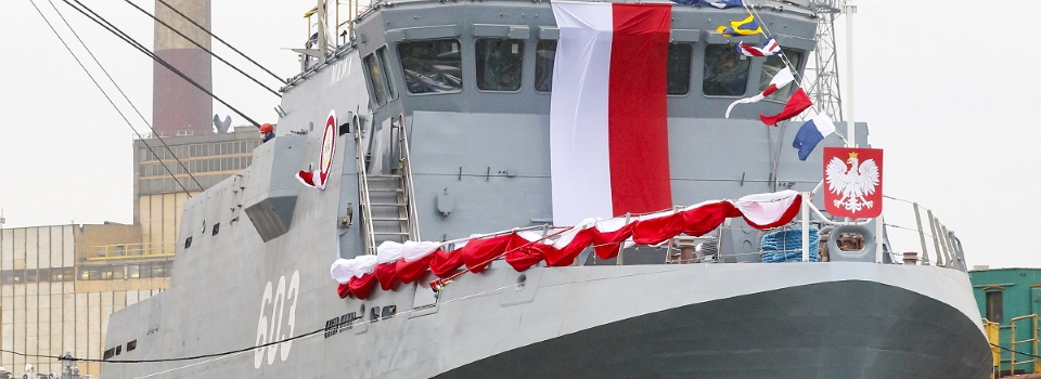 У Польщі спустила на воду два нових судна для ВМС