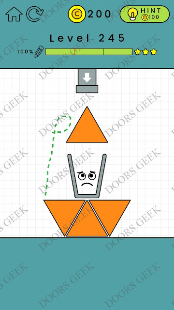 Happy Glass Level 245 Solution, Cheats, Walkthrough 3 Stars for Android and iOS