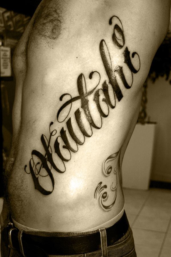 I think Tattoo lettering is cool simple and meaningful Tattoo letters are 