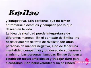 significado del nombre Emilse