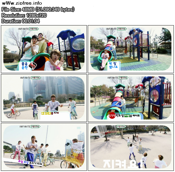 Mediafire Download K-Pop MV: Infinite - Traffic Safety Song @ 110501 SBS Inkigayo