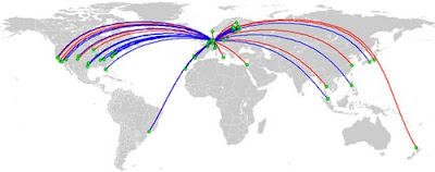 Postcrossing Map