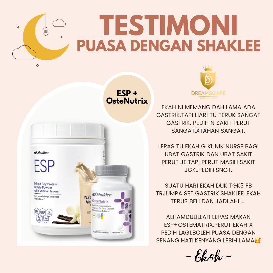 Pengalaman Berpuasa Dengan ESP Shaklee