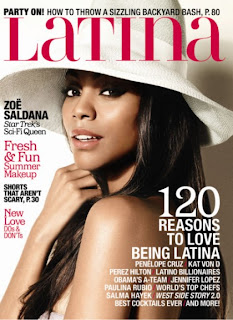 Zoe Saldana's Latina Cover