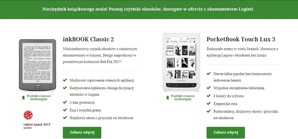 InkBOOK Classsic 2 i PocketBook Touch Lux 3