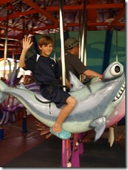 Sven on a hammerhead shark