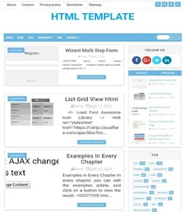 Html Blogger Template