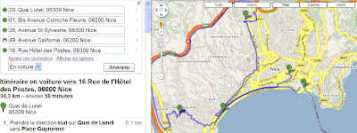 Calculer un itinéraire multidirectionnel avec Google Maps